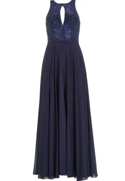 Abendkleid mit Stickerei und Cut-Out Detail