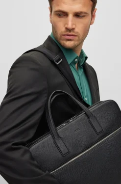 AKTENTASCHE AUS ITALIENISCHEM LEDER MIT ABNEHMBAREM SCHULTERRIEMEN