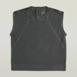 Back Zip Overdyed T-Shirt