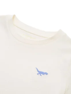 Basic T-Shirt mit Stickerei