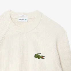 Baumwollpullover mit Rundhalsausschnitt