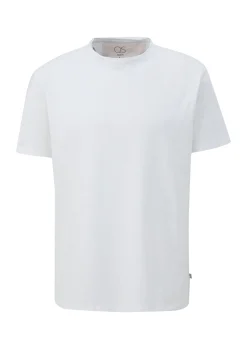 Baumwollshirt mit Flammgarn-Struktur