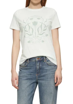 Baumwollshirt mit Frontprint