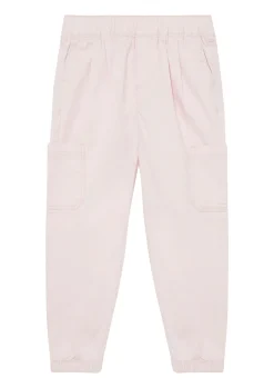 Baumwollstretch-Hose mit aufgesetzten Taschen und elastischem Bund