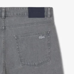 Bermudashorts aus Denim mit verwaschenem Effekt