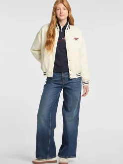 Bestickte College-Jacke