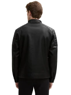 Bikerjacke aus Kunstleder