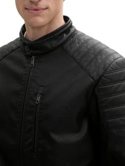 Bikerjacke aus Kunstleder