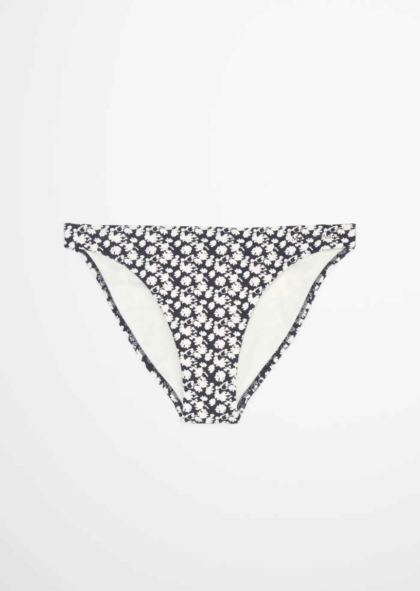 Bikini-Slip mit floralem Print