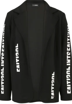 Blazer aus Sweatware mit Motiven