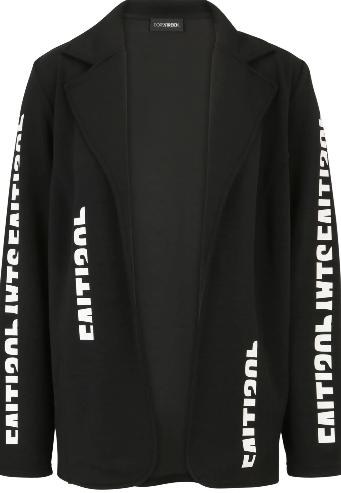 Blazer aus Sweatware mit Motiven