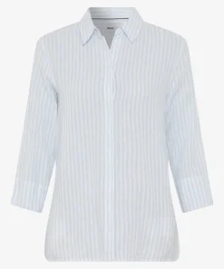 Bluse im Leinen-Baumwoll-Mix
