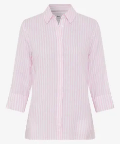 Bluse im Leinen-Baumwoll-Mix