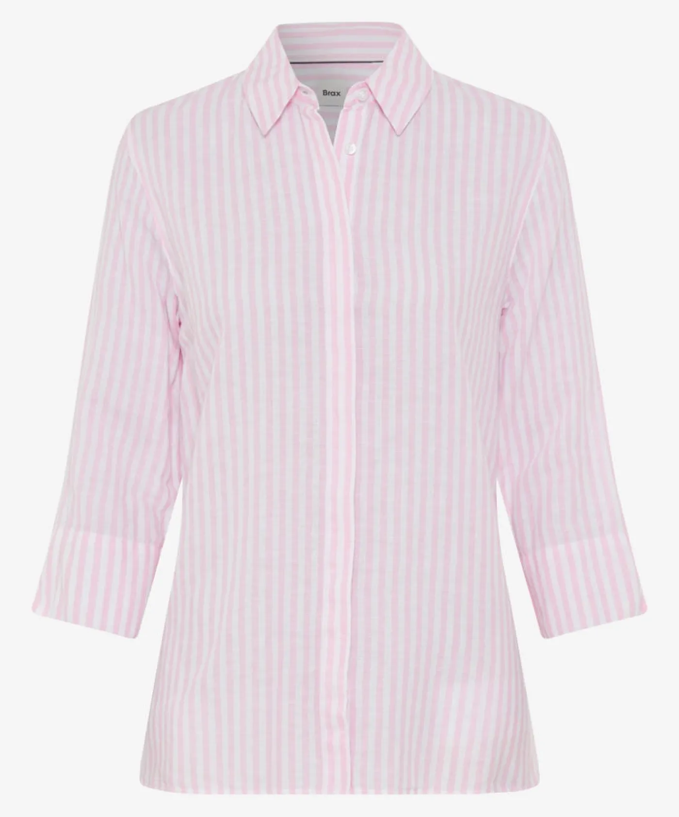 Bluse im Leinen-Baumwoll-Mix