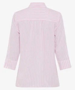 Bluse im Leinen-Baumwoll-Mix
