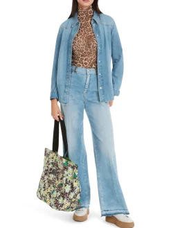 Bluse in Used Denim Rethink Together