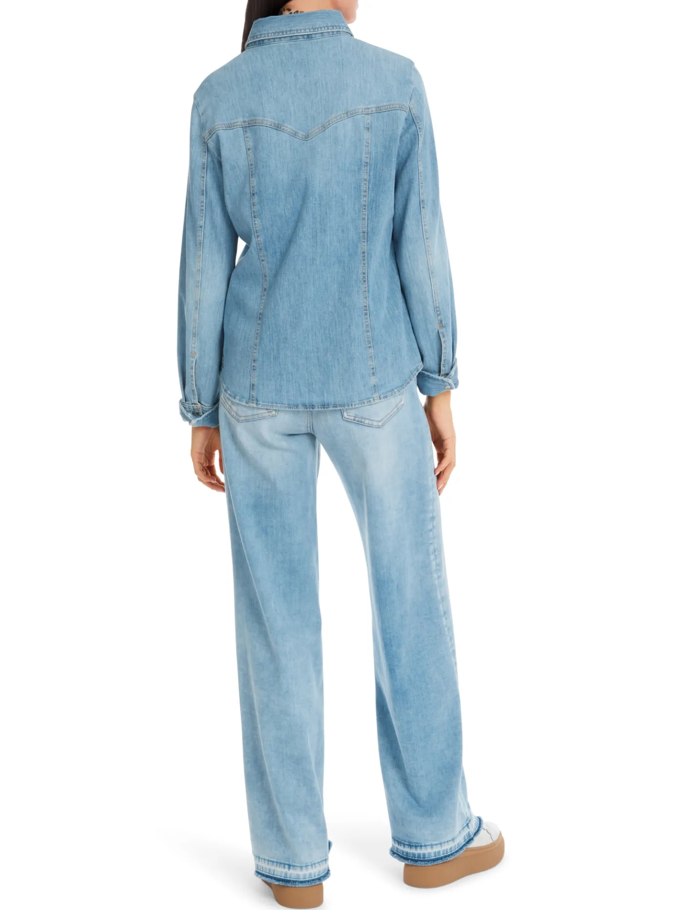 Bluse in Used Denim Rethink Together