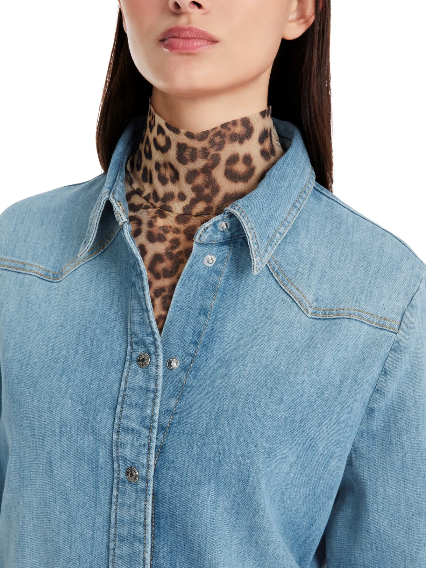 Bluse in Used Denim Rethink Together