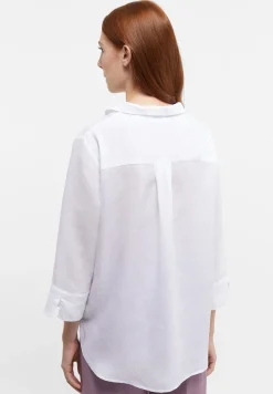 Bluse Leinen 3/4-Arm