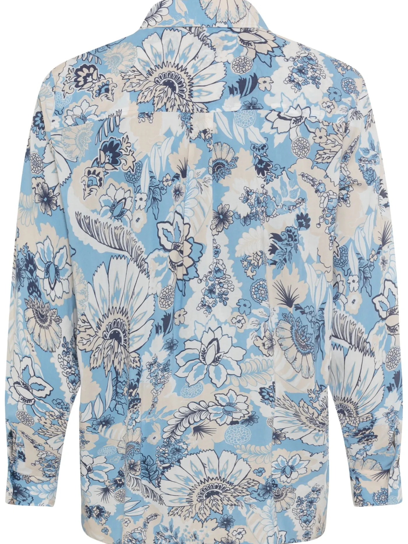 Bluse mit durchgehender Knopfleiste