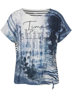 Bluse mit Rundhals