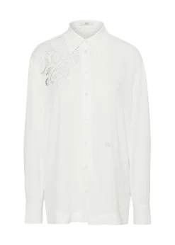 Bluse mit Stickerei