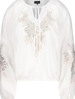 Bluse mit Stickerei