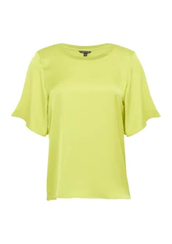 Blusenshirt im Fabricmix und Relaxed Fit