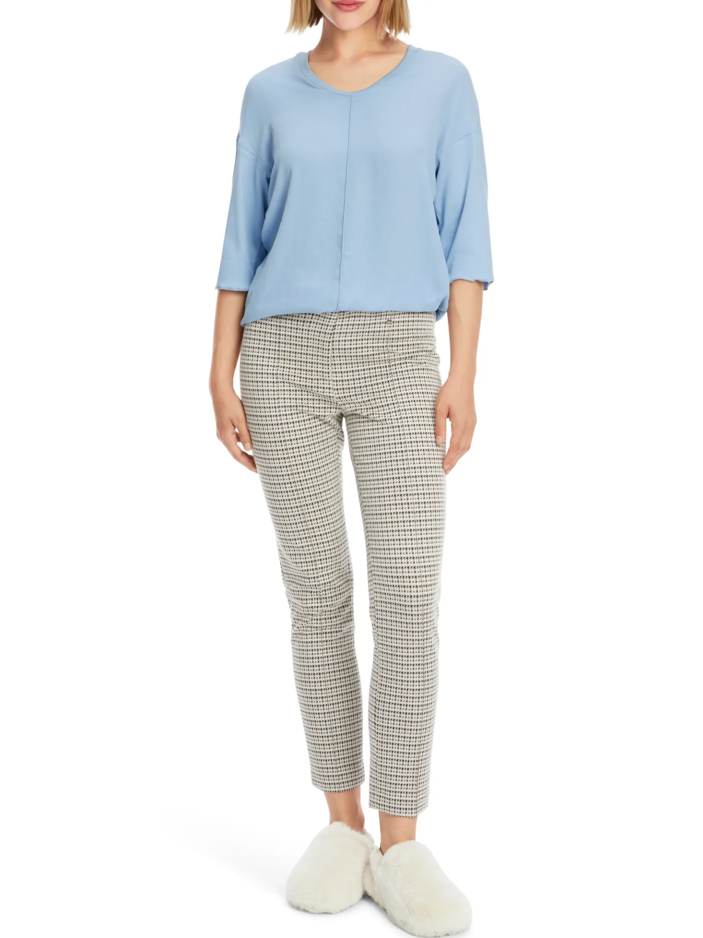 Blusenshirt mit V-Neck