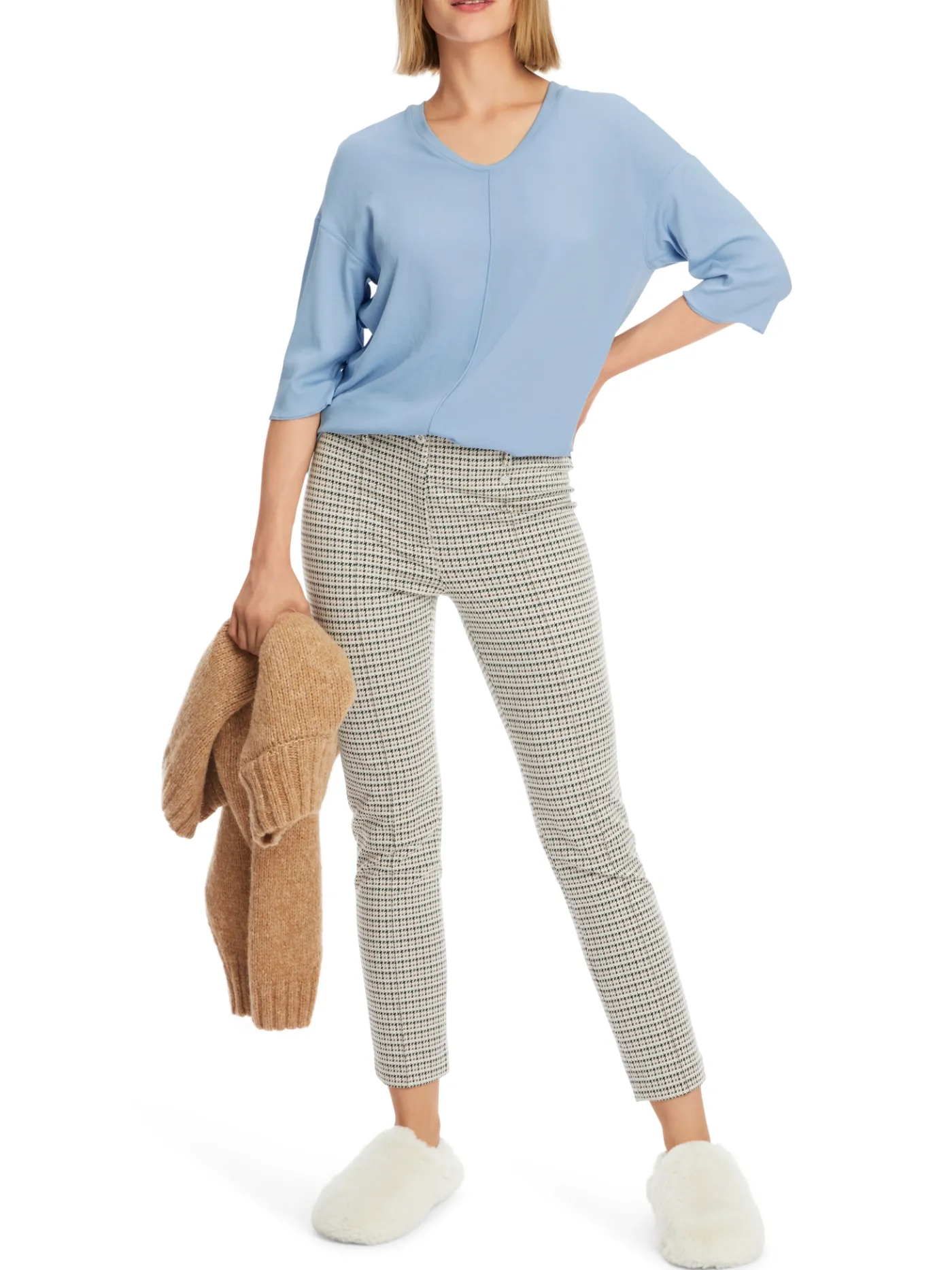Blusenshirt mit V-Neck