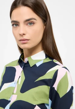 Bluse Satingewebe Langarm