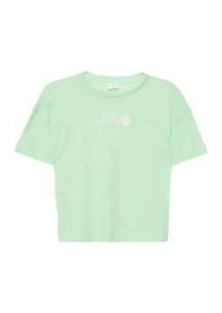Boxy-T-Shirt aus Jersey mit Printdetail