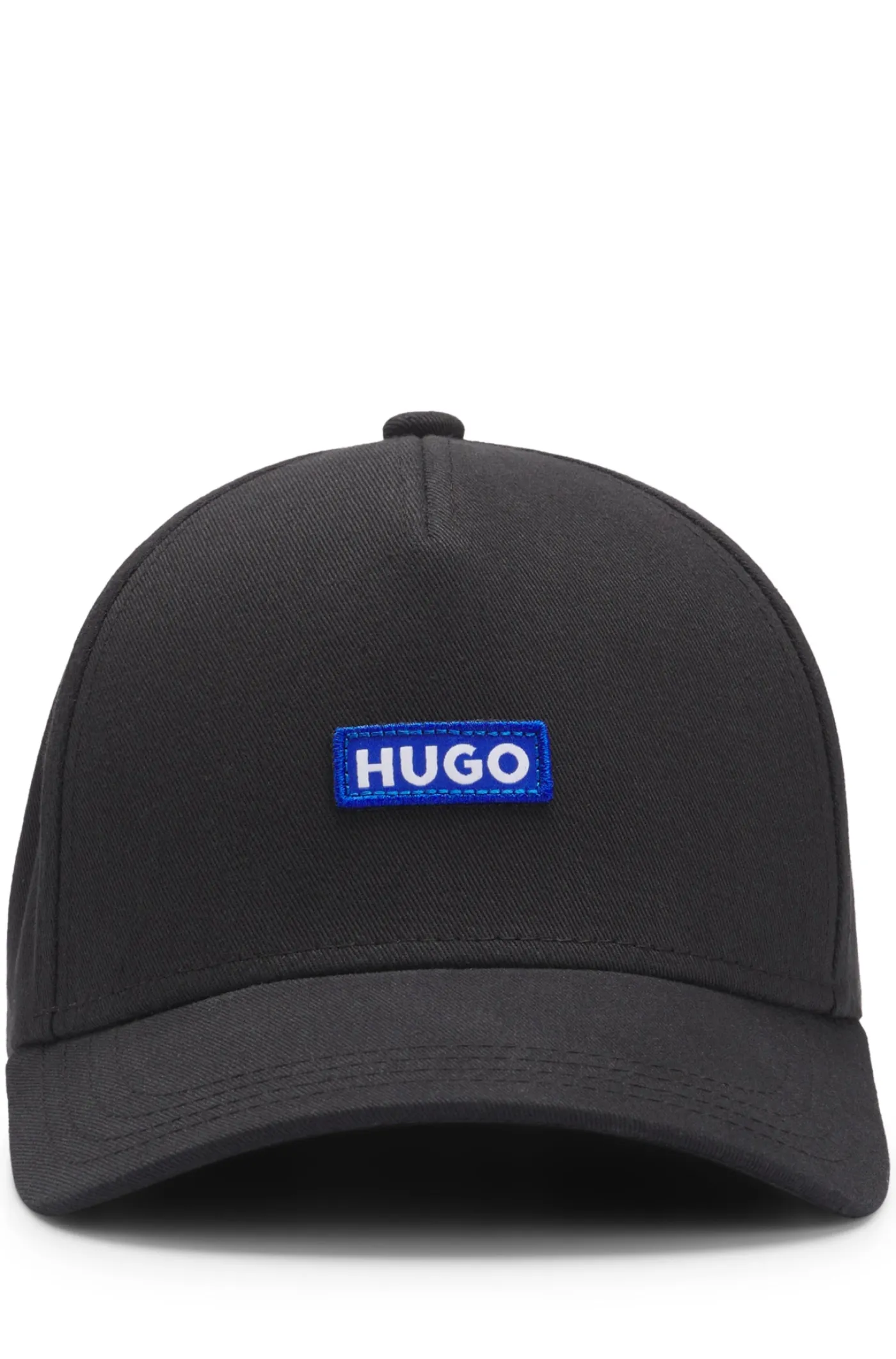Cap aus Baumwoll-Twill mit aufgesticktem Logo-Etikett