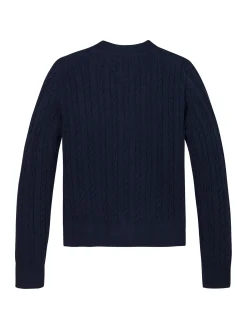 Cardigan mit Mini-Zopfmuster