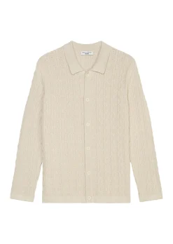 Cardigan mit Zopfmuster