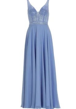 Chiffonkleid mit feiner Stickerei