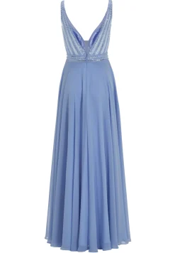 Chiffonkleid mit feiner Stickerei