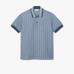 Classic Fit-Poloshirt mit Monogramm aus Jacquard