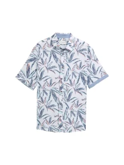 Comfort Fit Hemd mit Palmen-Print