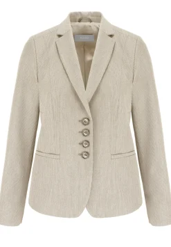 Cooler Kurzblazer mit Reverskragen und Leistentaschen