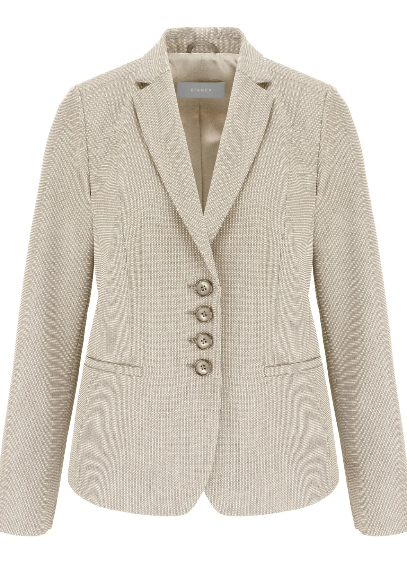 Cooler Kurzblazer mit Reverskragen und Leistentaschen