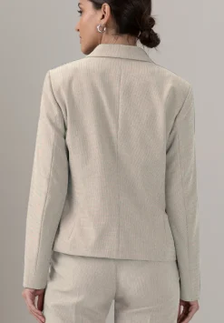 Cooler Kurzblazer mit Reverskragen und Leistentaschen