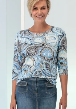 Cooles Print-Shirt mit Rundhalsausschnitt