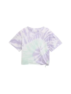 Cropped T-Shirt mit Knoten-Detail