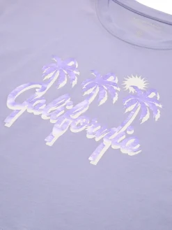 Cropped T-Shirt mit Print