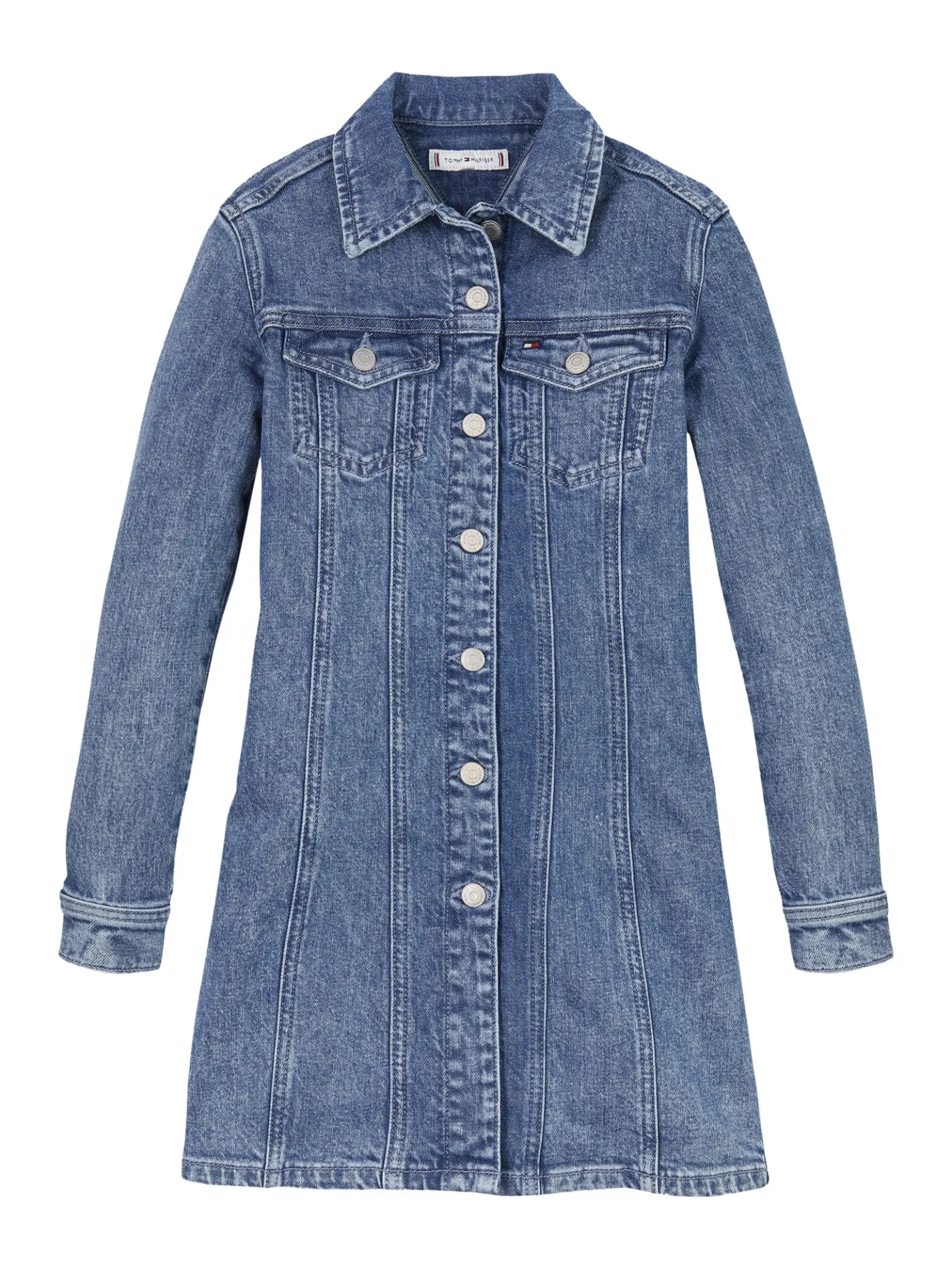 Durchgeknöpftes Hemdkleid aus Denim