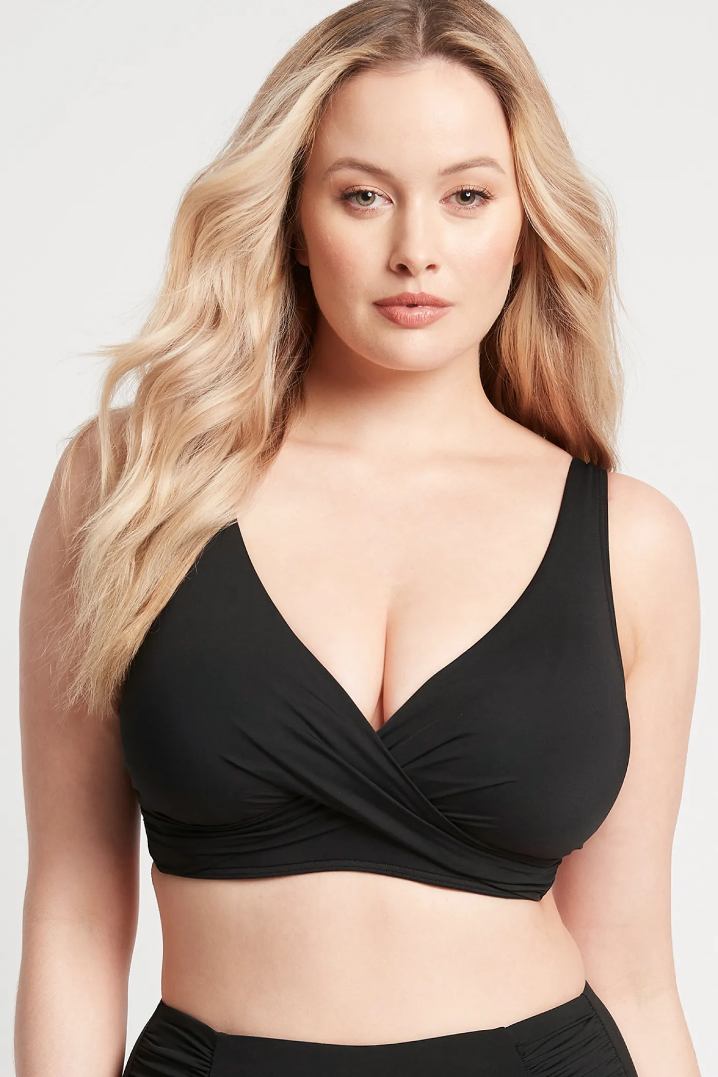 Eco Essentials geraffte Hose mit seitlich hoher Taille