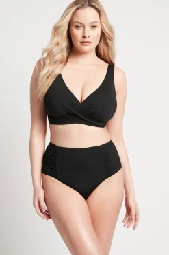 Eco Essentials geraffte Hose mit seitlich hoher Taille