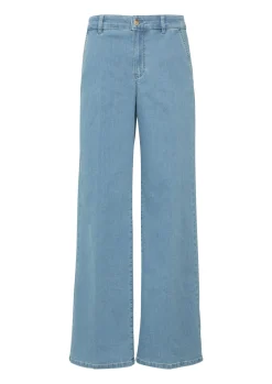 Elastische Wide-Leg-Jeans im Loose Fit