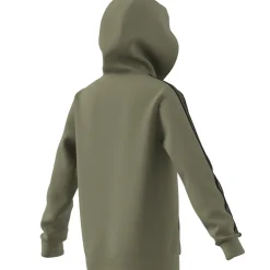 Essentials 3-Streifen Fleece Kapuzenjacke